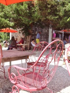 One of the surprisingly comfortable chairs.