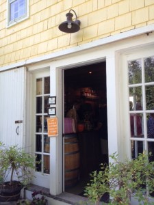 The entrance to the tasting garden.