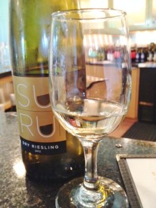 The SUHRU Riesling got some favorable comments.