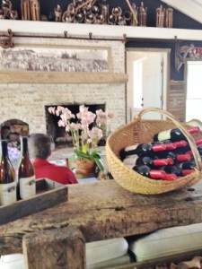 Fireplace seating area