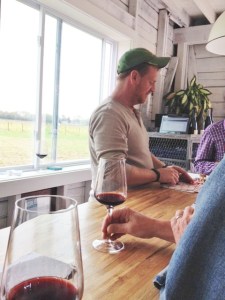 Regan Meader, owner and winemaker and tasting room server! 