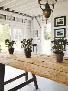 The attractively rustic tasting room