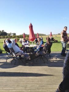 What a beautiful day. In Greenport, every restaurant's outside tables were filled, and plenty of people opted for an outdoor tasting.