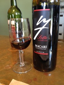 Sette.  The size of the pour varied a bit.