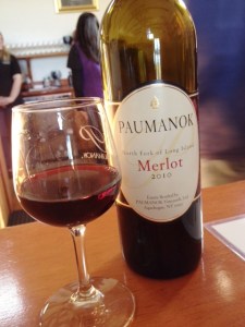 We liked the merlot.