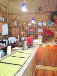 A view of the tasting bar