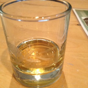 The whisky glass