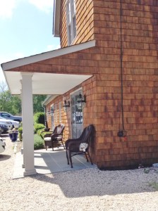 The entrance to Jamesport Vineyards