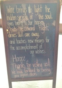 How cool to quote Horace!