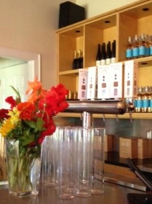 Here you can see the taps from which they dispense the Bridge Lane wines.