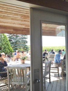 One view of the outside deck.