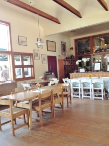 Most people elected to sit outside on this beautiful day.