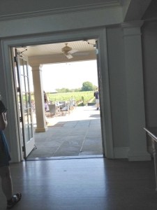 Looking towards the outside patio