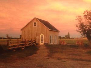 Pretty, isn't it? I took this photo from one of his menu cards!