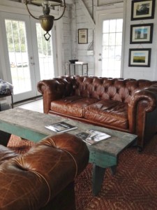 Comfy couches are a nice addition to the tasting room.
