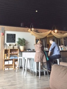 One can also sit at the bar.