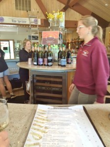 One of the three servers who were quick to wait on us.