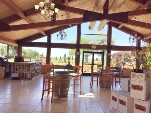 The large airy tasting room