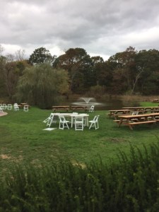 In the summer, on a weekend, all of these seats would be filled.