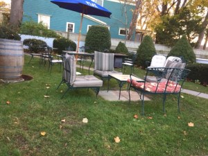 Or in the summer, to experience the back yard.